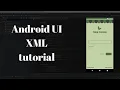 Android UI XML tutorial - Tree Coffee Login