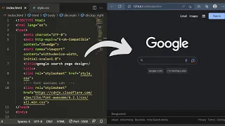 ASMR Programming - Google Searching Page Design HTML CSS No Talking
