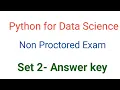 python for data science non proctored exam set 2 answer key