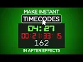 Instant Timecode in After Effects
