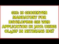 Is Geoserver mandatory for developing GIS web application in Java using Ol4JSF in NetBeans IDE