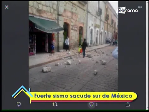 Fuerte sismo sacude sur de México
