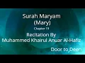 Download Lagu Surah Maryam (Mary) Muhammed Khairul Anuar Al-Hafiz  Quran Recitation