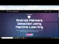 AI-Powered Android Malware Detection using Machine Learning Python IEEE Project 2026