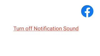 إيقاف صوت الإشعارات على فيسبوك 