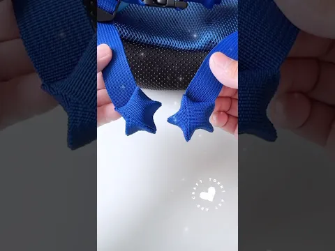 The schoolbag bag can actually fold stars 🌟 #tonniartandcraft #diy #craft #shorts