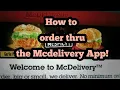 How to order thru McDelivery App