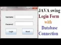 Login Java Swing with Database