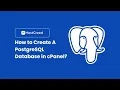 How to Create a PostgreSQL Database in cPanel - HostCreed Tutorial