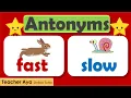 Antonyms Opposite meaning Learn the antonyms Examples of antonyms Lesson with quiz
