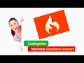 Codeigniter Interview Questions Answers Codeigniter Interview Codeigniter Part 2