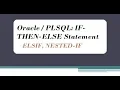 Oracle PLSQL IF-THEN-ELSE Statement