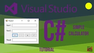 Visual Studio C Very Simple Calculator Tutorial