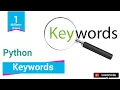Python Tutorials For Beginners Keywords In Python GeekySession