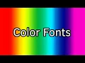 Color Fonts