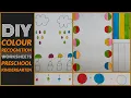 DIY Color identification worksheets for kindergarten Worksheets for LKG UKG and Nursery kids