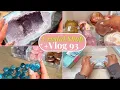 Crystal Shop Vlog Sept 28th 2025 SV093 Pack LOTS of orders with me and unbox and organize