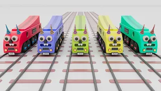 Shapes || Toy Trains & Colors for toddlers || Preschool