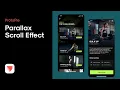 ProtoPie parallax scroll effect