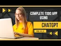 ChatGPT s Ultimate Guide to Developing a TODO App in HTML CSS and JavaScript
