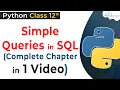 COMPLETE CHAPTER - Simple Queries in SQL Class 12 Elements in Class 12 Python Class 12