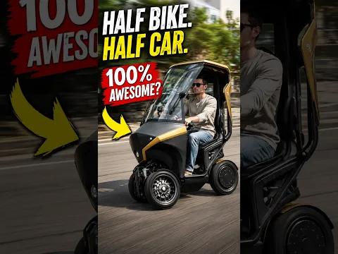 This Tiny EV Is Half Bike, Half Car