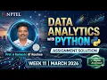 Data Analytics with Python Week 11 NPTEL Assignment Solution March 2026 IIT Roorkee