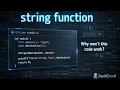 Intermediate C string function 1