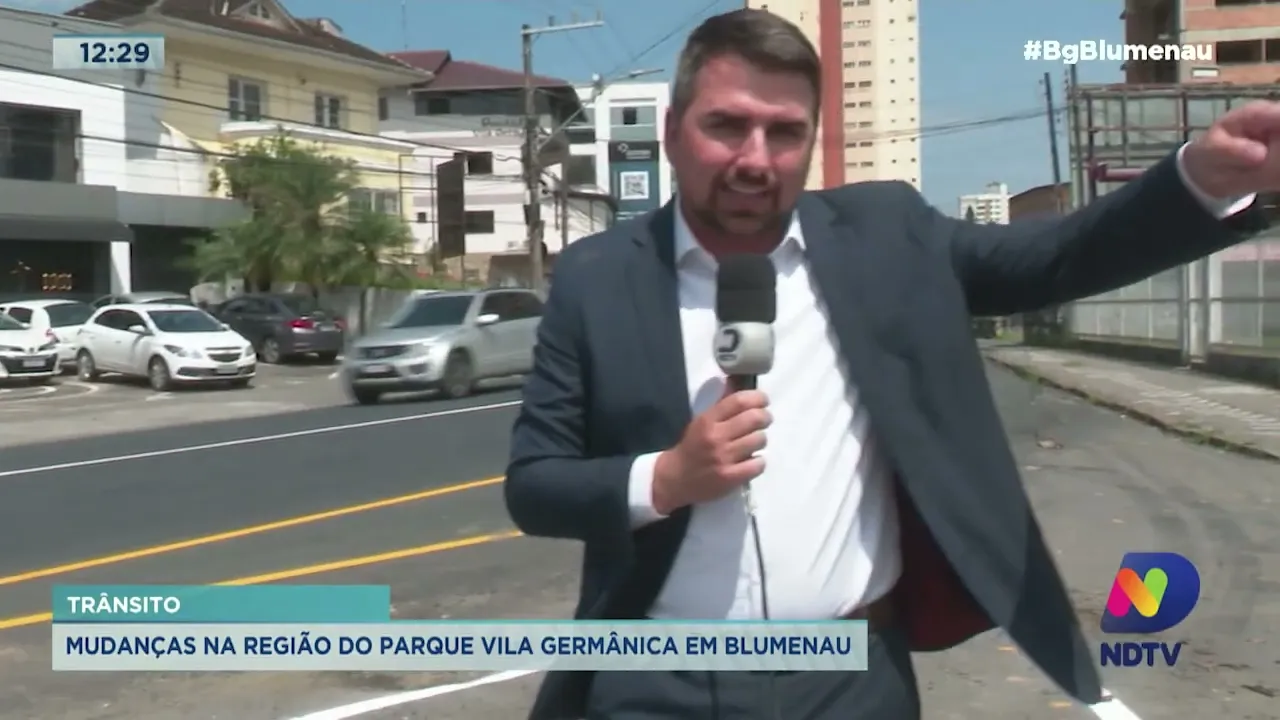 Trânsito: mudanças na região do Parque Vila Germânica em Blumenau