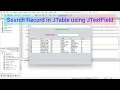 Search record from JTable in Java using JTextField