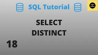DISTINCT OPTION with SELECT Statement - SQL Basics Tutorial