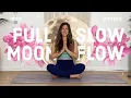 FULL MOON SLOW FLOW moon in scorpio full flower moon yoga 30 mins