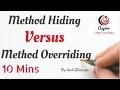C net - 004 Method Hiding vs Method Overriding