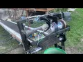 Home made dirt conveyor from a treadmill and a ladder