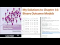 Microeconometrics using Stata Solutions to Exercises 14 Binary Outcome Models