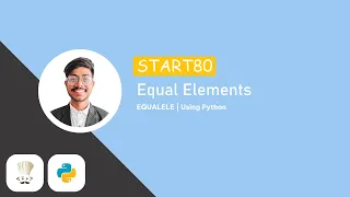 Equal Elements codechef EQUALELE START80 python