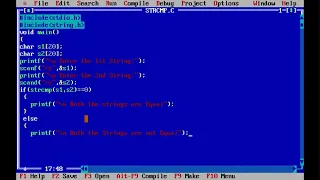 C Program to Compare Two Strings strcmp Function in C