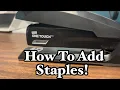 How To Refill Staples One Touch Stapler Step By Step
