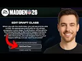 How to Edit Draft Class in Madden 26 Best Method