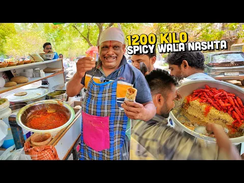 Download MP3 30/- Rs SWADISHT Delhi Street Food Nashta 😍 Rampal Spicy Chole Kulche, Hyderabadi Veg Biryani