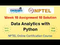 Data Analytics with Python Week 10 Assignment 10 Solution NPTEL Swayam Jan-Jul 2023