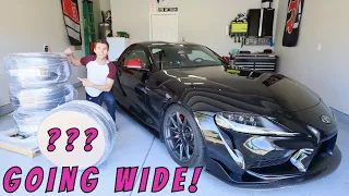 My Brand New Toyota Supra Gets Custom Wheels and Wide Tires