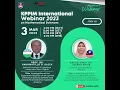 Session 1 KPPIM International Webinar 2023 on Mathematical Sciences