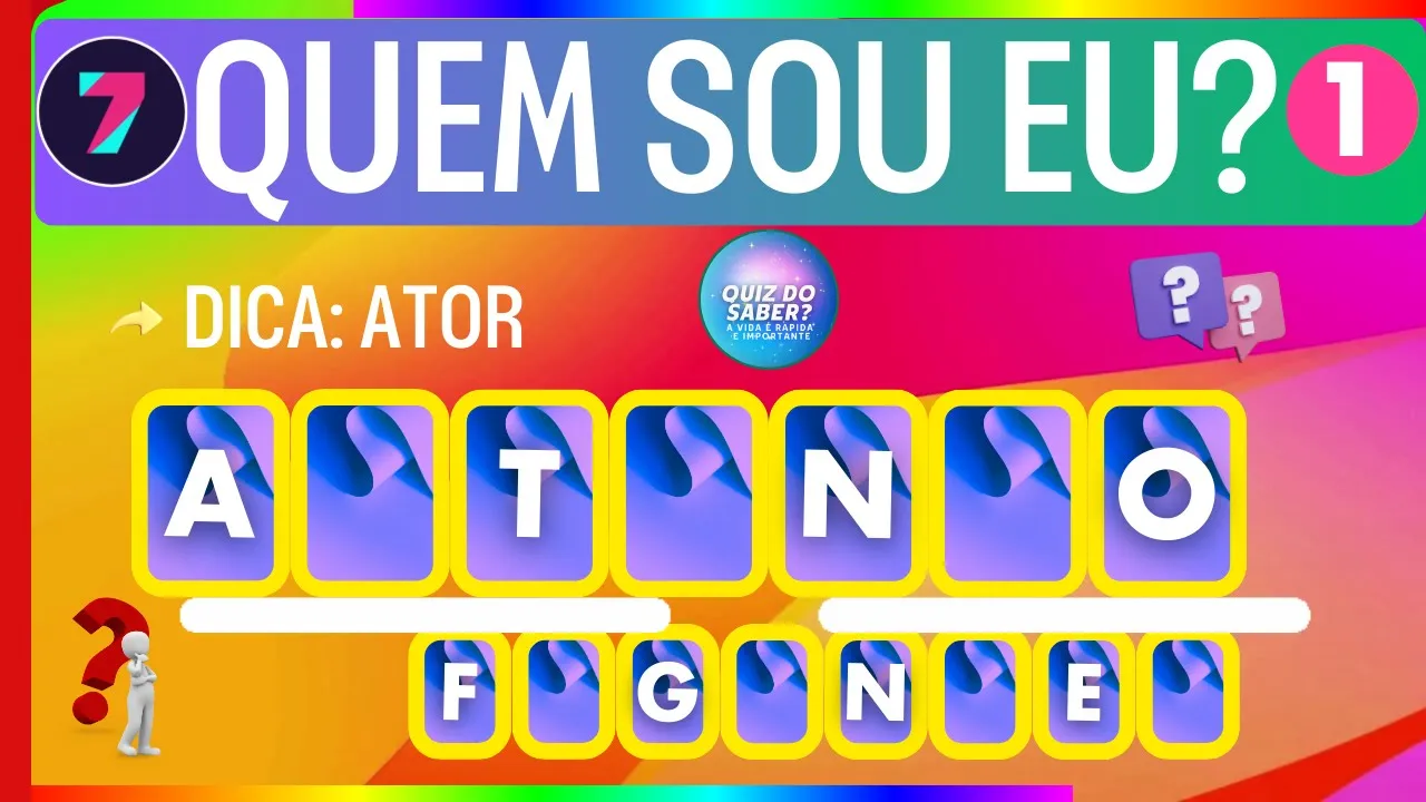 ????QUIZ ADIVINHE  O ATOR - QUEM SOU EU? - Com Letras Faltando #quiz #letrasfaltando ????