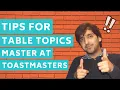 Download Lagu Table Topics Master at Toastmasters: Effectively Perform The Role THIS WAY!