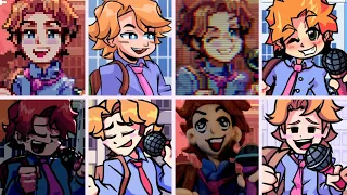Friday Night Funkin' - Senpai (Pico Mix) but everytime it's Senpai turn a Different Skin Mod is used
