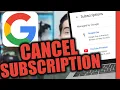 How to Cancel Google Subscriptions YouTube Premium Google 1 Etc