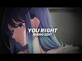 Lagu You right x luxurious - doja cat (audio edit) | slowed and reverbed