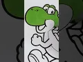 Coloring Super Mario Bros Yoshi and Toad