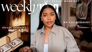 WEEKLY VLOG ★ AM I MARRIED? + WE GOT ROBBED + HOUSE UPDATE + MORE VINTAGE THRIFT | Chandler Alexis